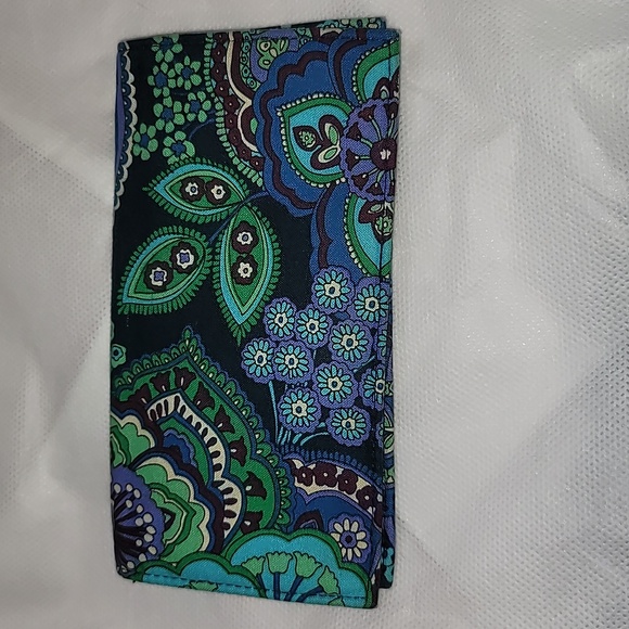 Vera Bradley Provencal Mailbag Crossbody w/Rhythm and Blues Checkbook Cover - Picture 12 of 13